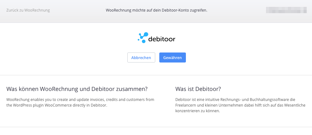 Debitoor und WooCommerce verbinden