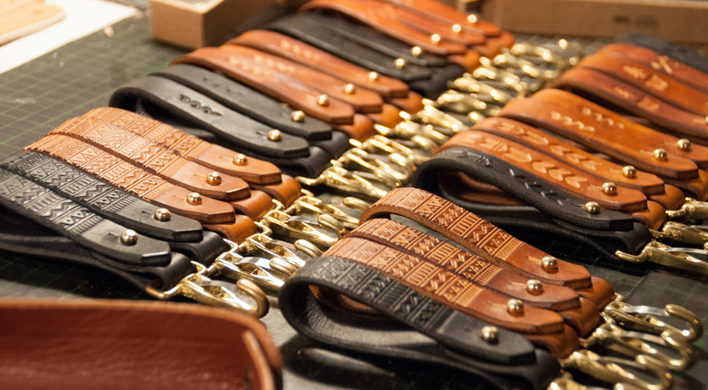Schlüsselanhänger aus Leder von WILD Handcrafted Goods