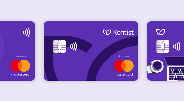 Beispiel der neuen Kontist Mastercard