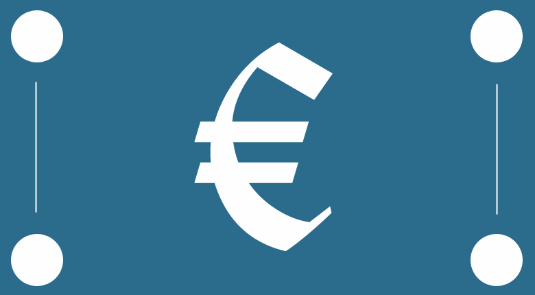 Symbol des Preises für ein Rechnungsprogramm in Euro