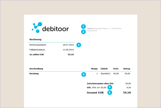 Rechnung Ohne Mwst Absetzen